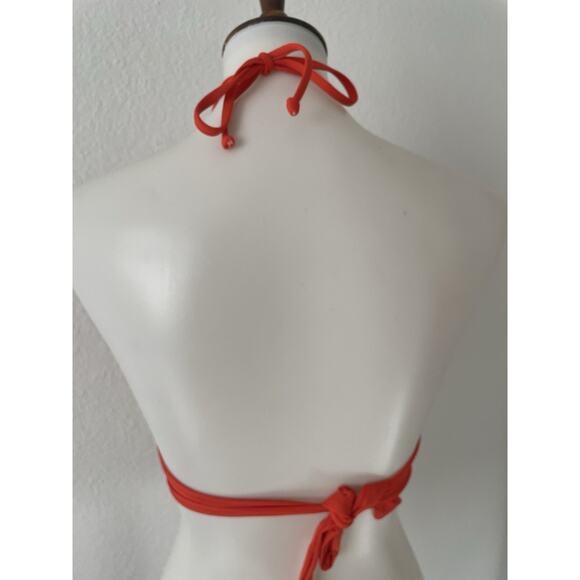 L*Space Swim Bandeau Bikini Top Halter Orange Swimwear - Picture 6 of 8